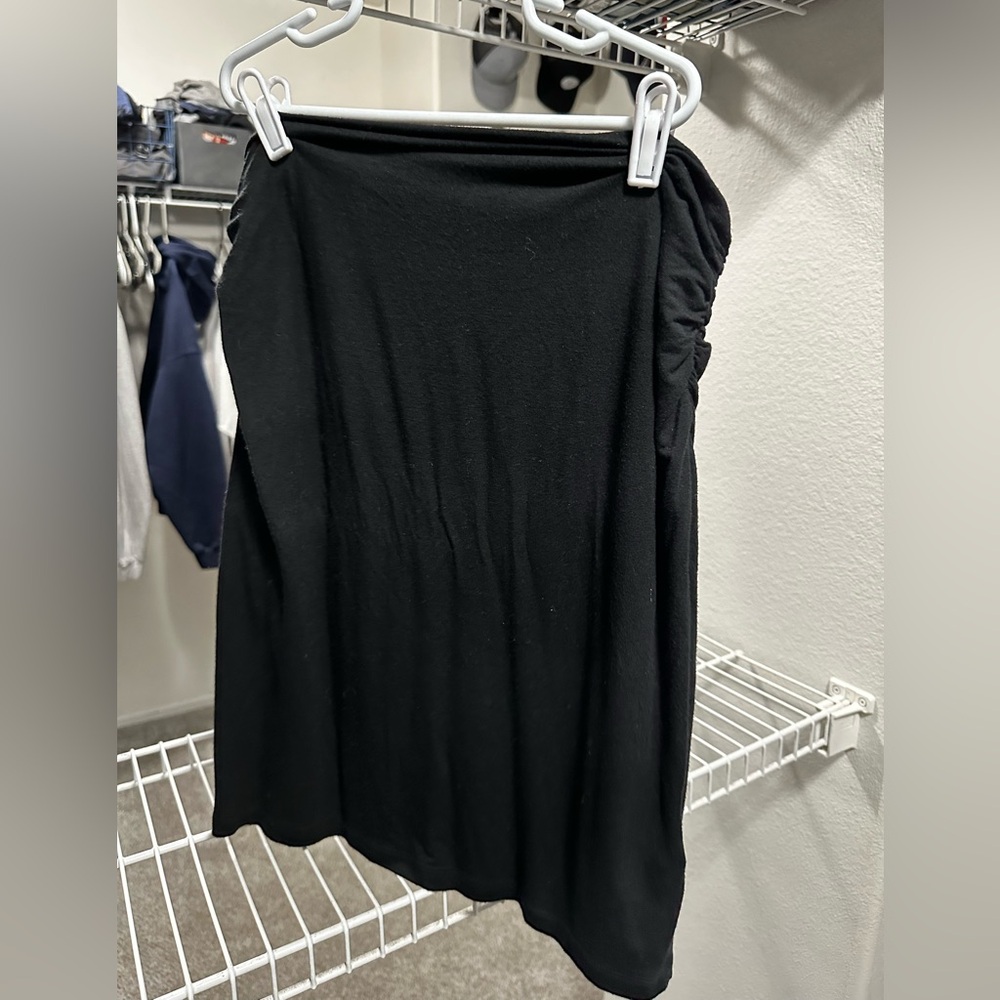 Black maternity pencil skirt